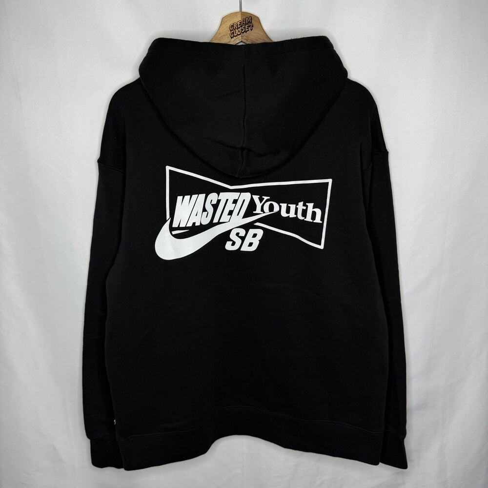 Wasted Youth x Nike SB Air Verdy Logo Hoodie in Black L